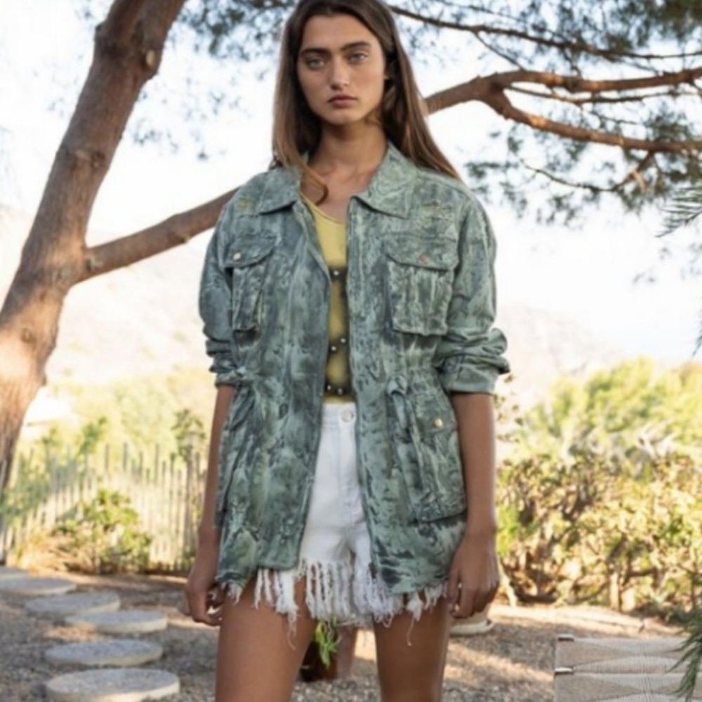 NWOT POL-Distressed Safari Women's Jacket